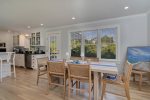 Dining table with seating for 8
